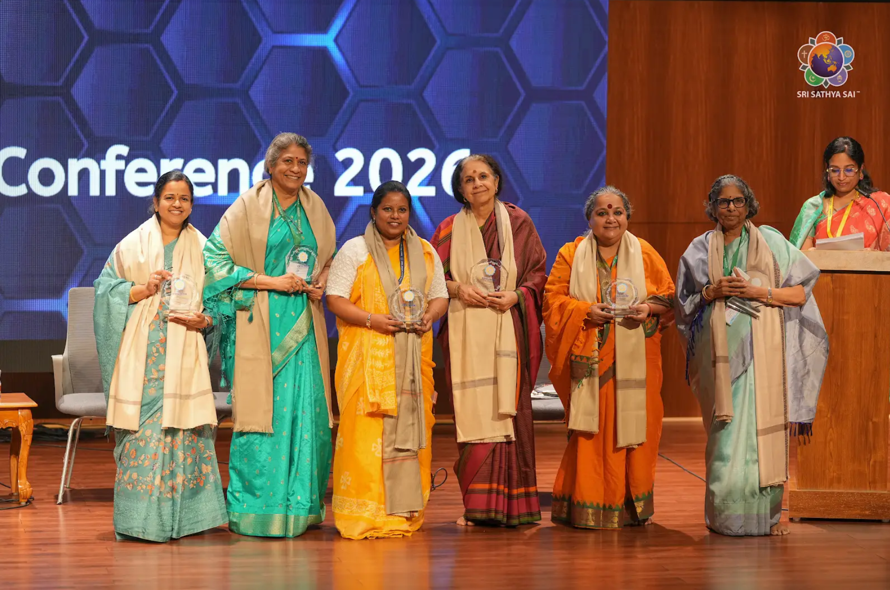 Collaborators from government, industry and the philanthropic sector at the two-day conference, Prasanthi Nilayam.